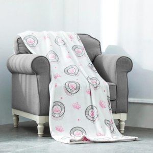 Juicy Couture flannel plush throw